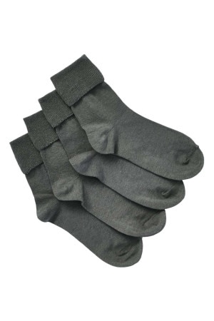 Bonds Kids School Turnover Top 4pk Grey